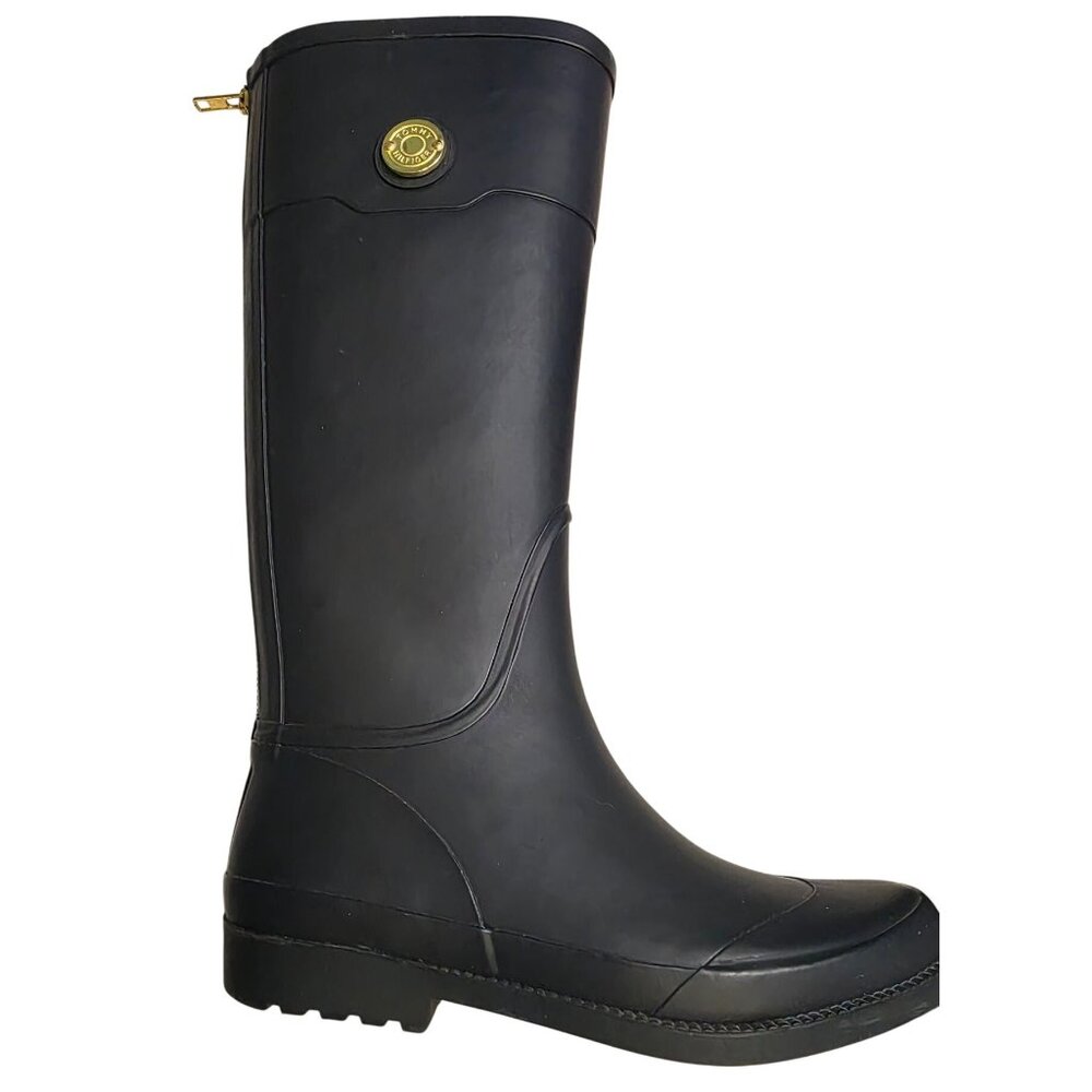 Tommy Hilfiger Calipso Rubber Rain Boots Navy Blue Size 7 - Picture 2 of 9